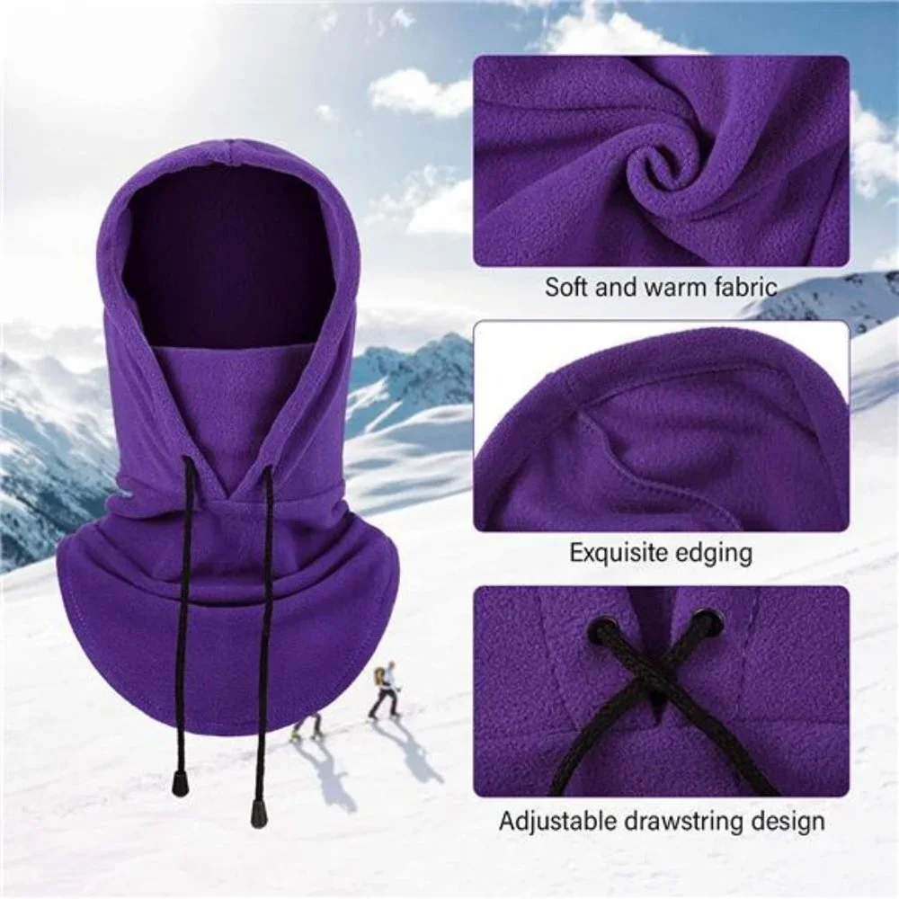 3 Pieces Balaclava Face Scarf Winter Windproof Fleece Ski Face Covering for Men